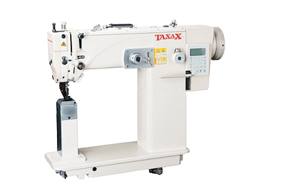 Máquina de coser en zig-zag de alimentación superior e inferior posterior a la cama